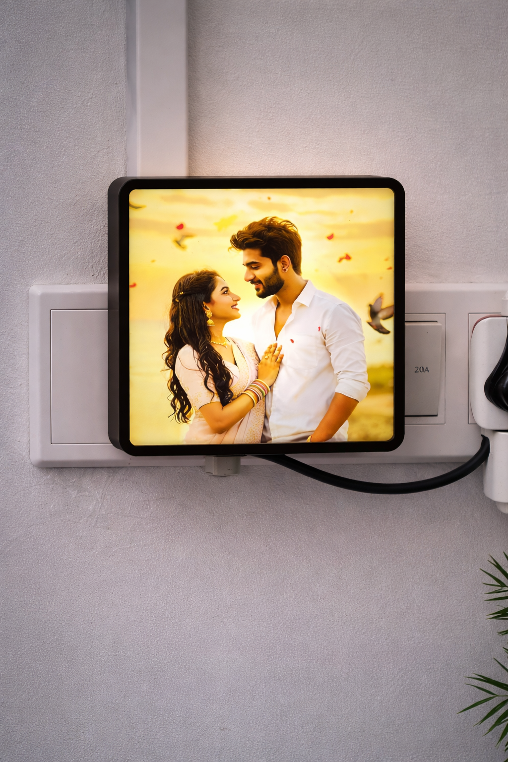 Personalized Plug-In LED Photo Frame Night Light